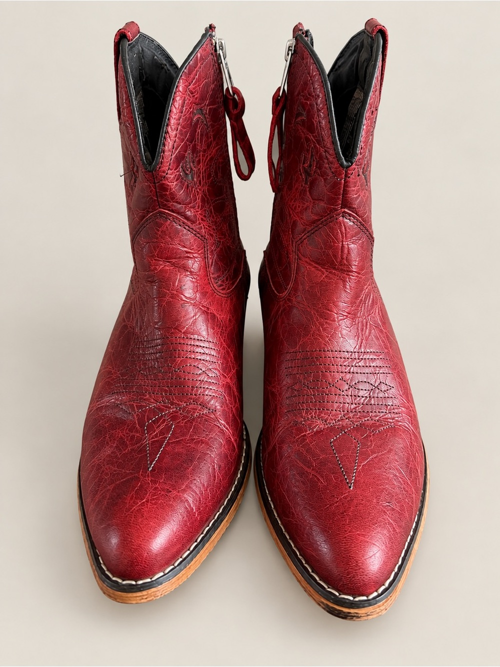 Dingo DI 695 Red Distressed Leather Western Cowboy Boots Women’s 9.5M